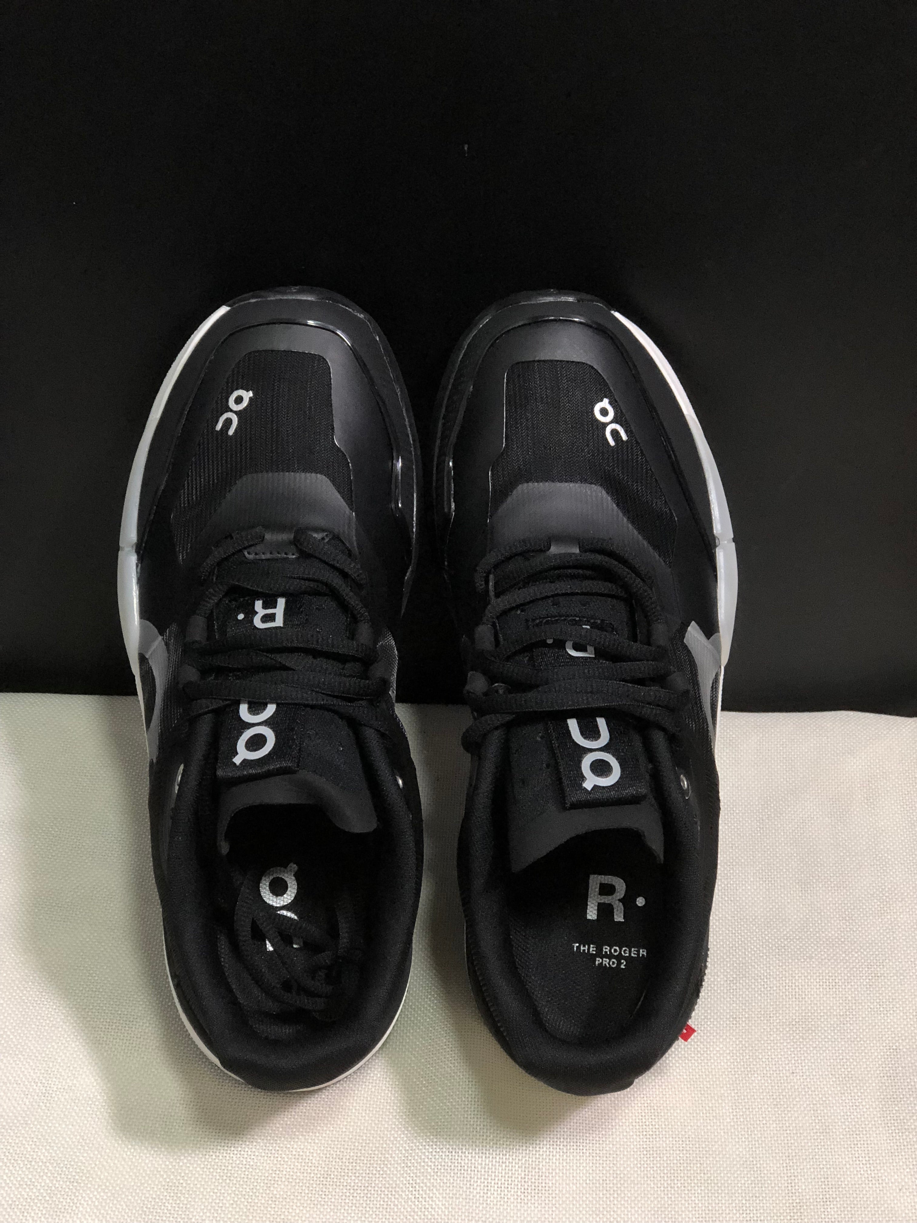 On Running The Roger Pro 2 Black/White Breathable Mesh Training Running Shoes