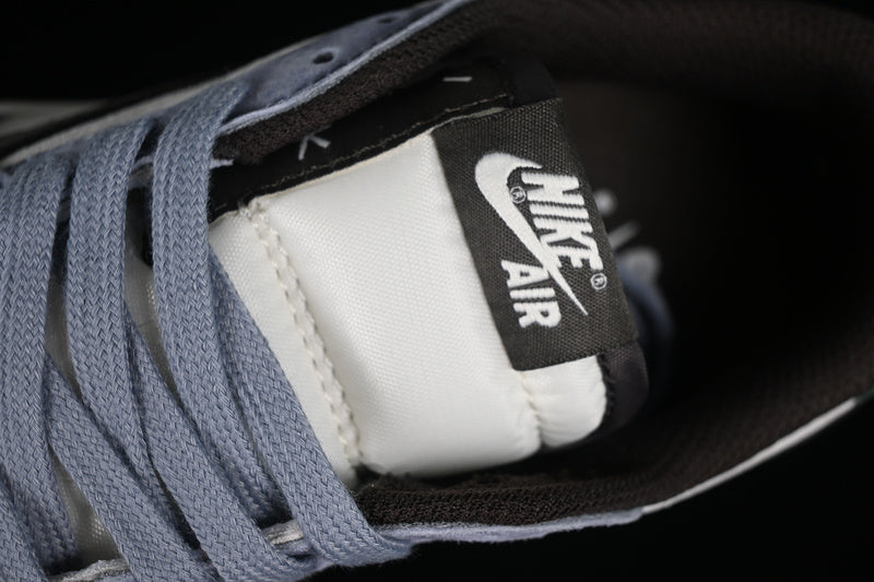 Travis Scott Nike Air Jordan 1 Low OG White Blue Brown Green Sneakers