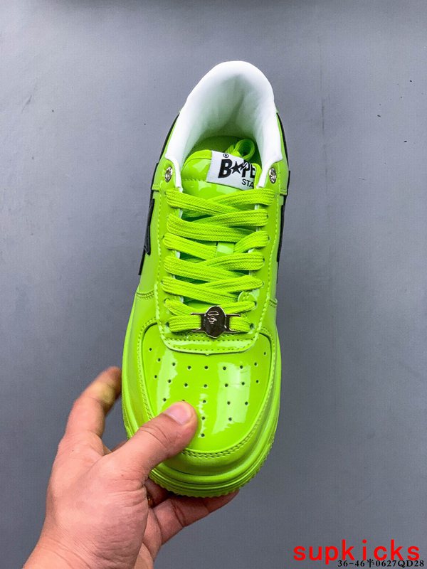 A Bathing Ape Bape Sta Low Fluorescent Green