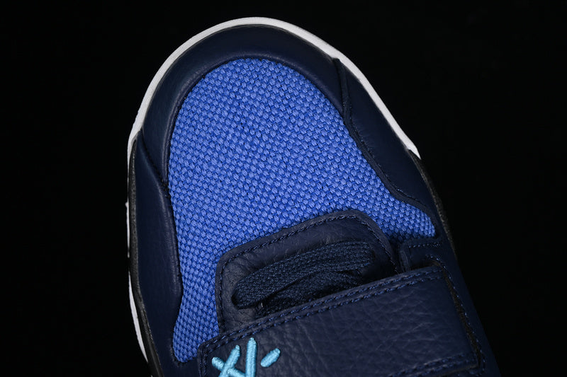 Travis Scott Nike Air Jordan Cut The Check Black Thunder Blue Sneakers