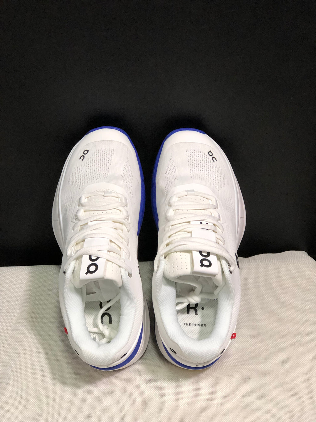 On Running The Roger Rro Durable And Breathable Tennis Shoes White/Sapphire Blue