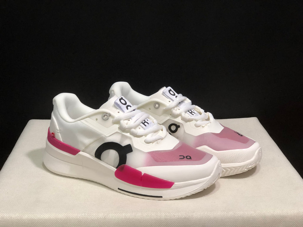 On Running The Roger Pro 2 Breathable Mesh Training Running Shoes White/Rose Red