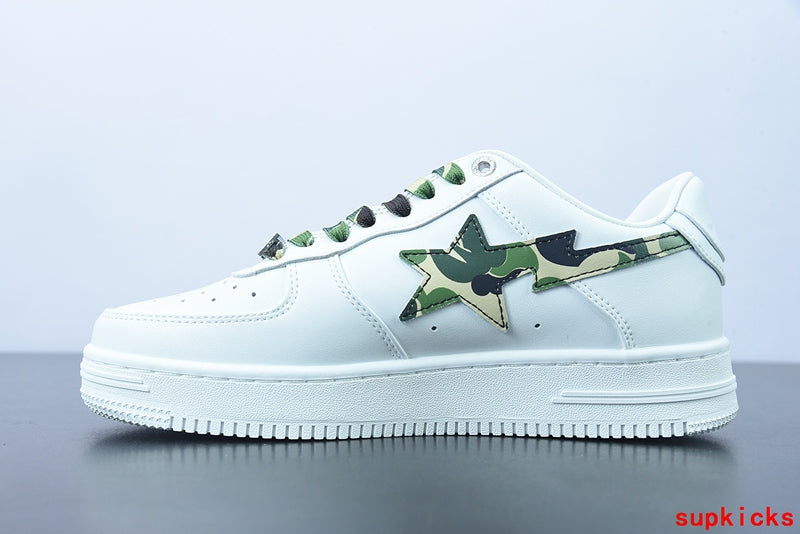 A Bathing Ape Bape Sta Low White ABC Camo Green (2021)