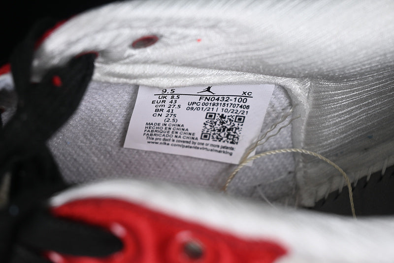 Trophy Room Nike Air Jordan 1 Low OG Away Sail Black Varsity Red Muslin Sneakers