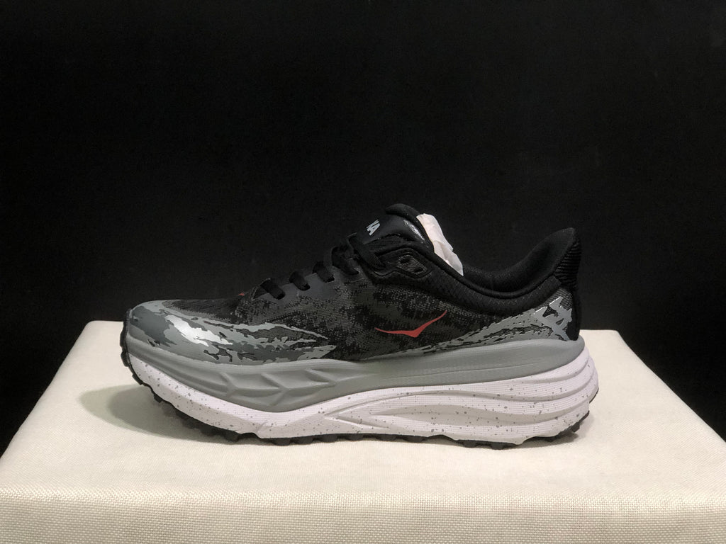 Hoka One One Stinson 7 Comfortable Anti-slip Outdoor Running Shoes Sneakers Black/Gray