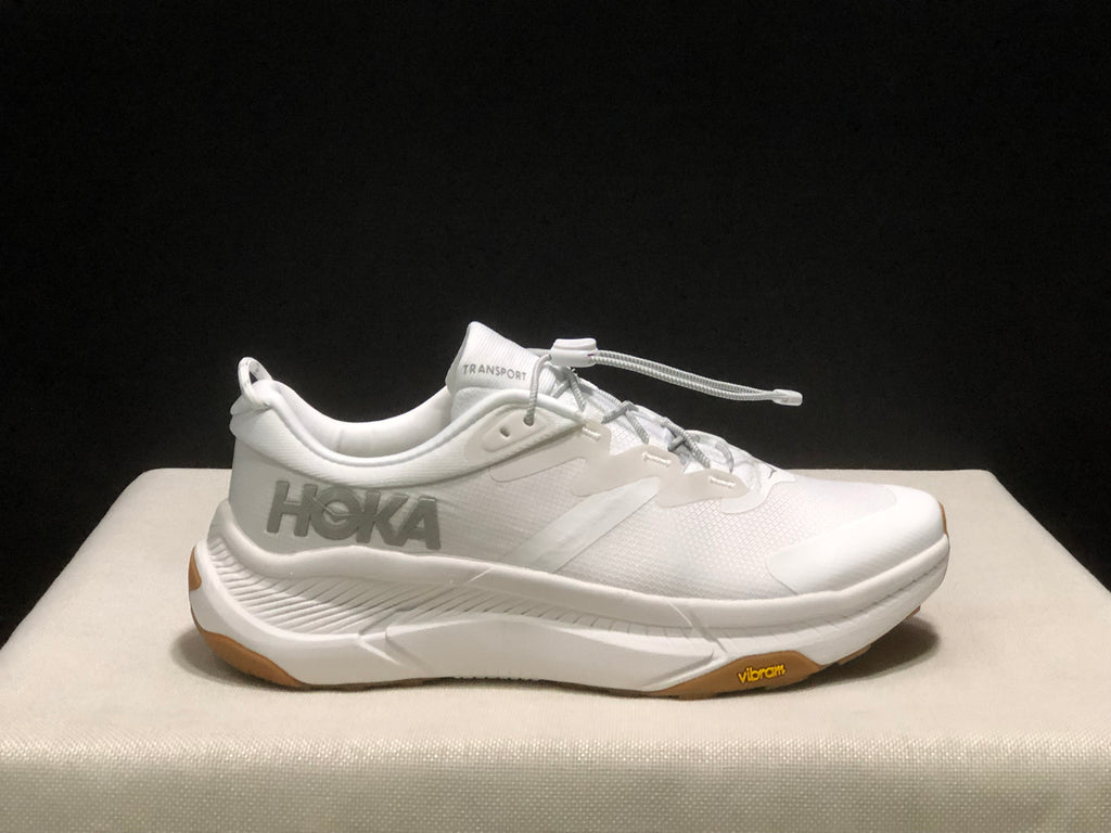 Hoka One One Transport Drawstring Low-top Running Shoes Sneakers White