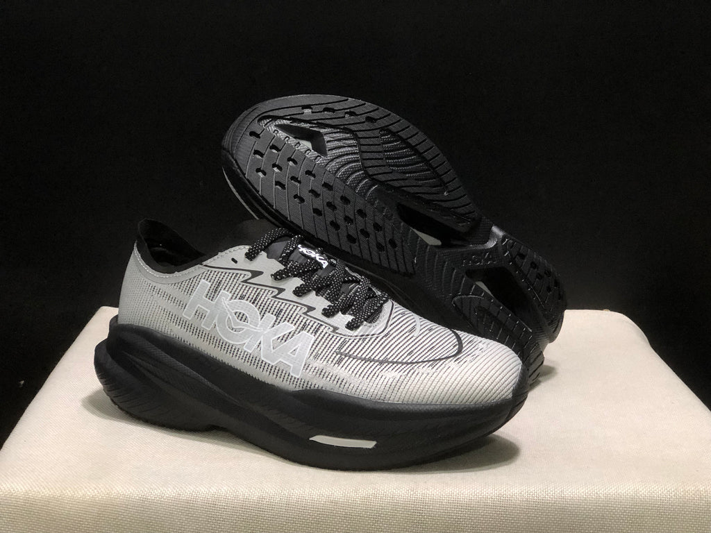 Hoka One One Mach X 2 Anti-slip Low-top Running Shoes Grey/Black