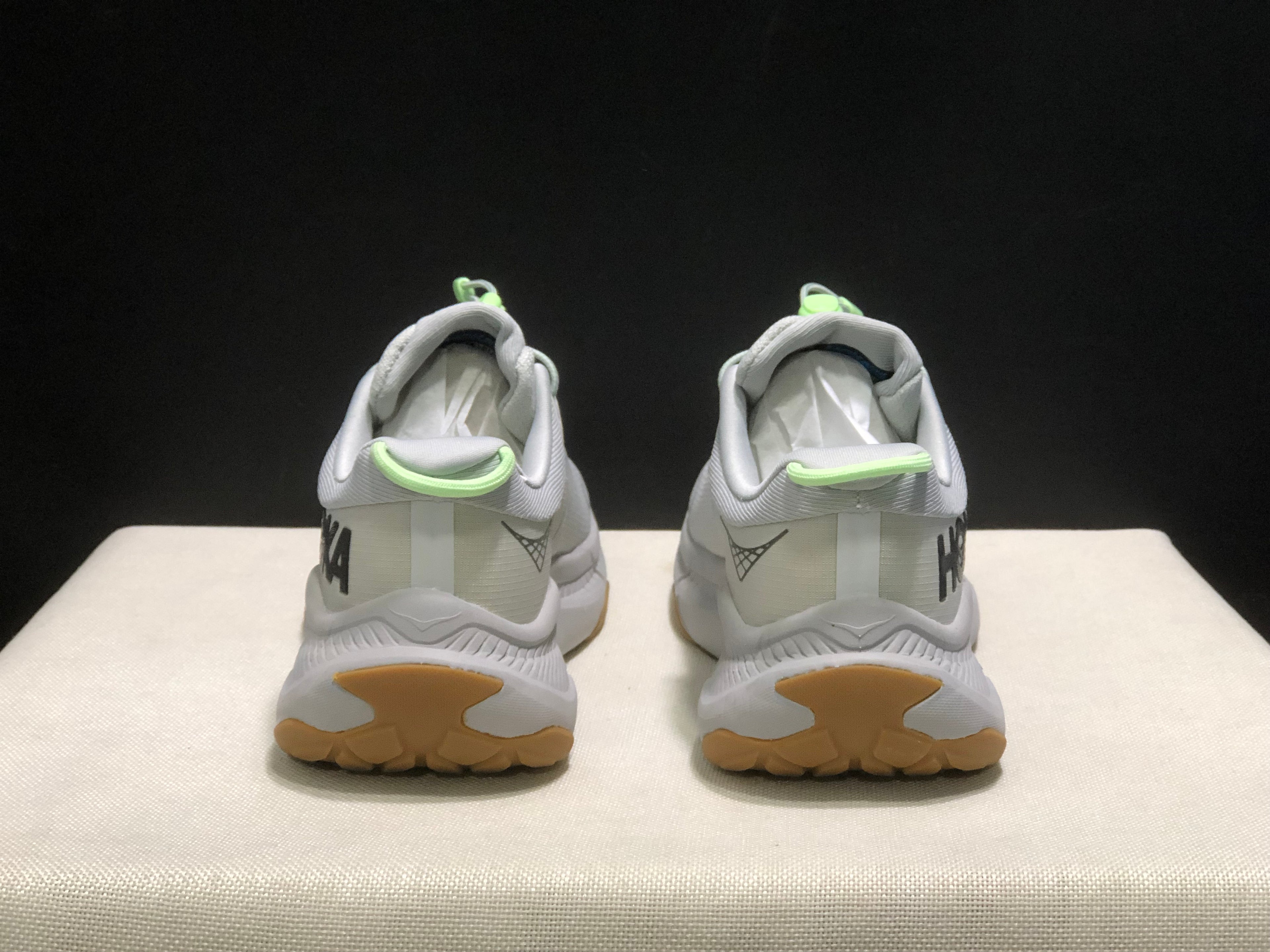 Hoka One One Transport Drawstring Low-top Running Shoes Sneakers Silver