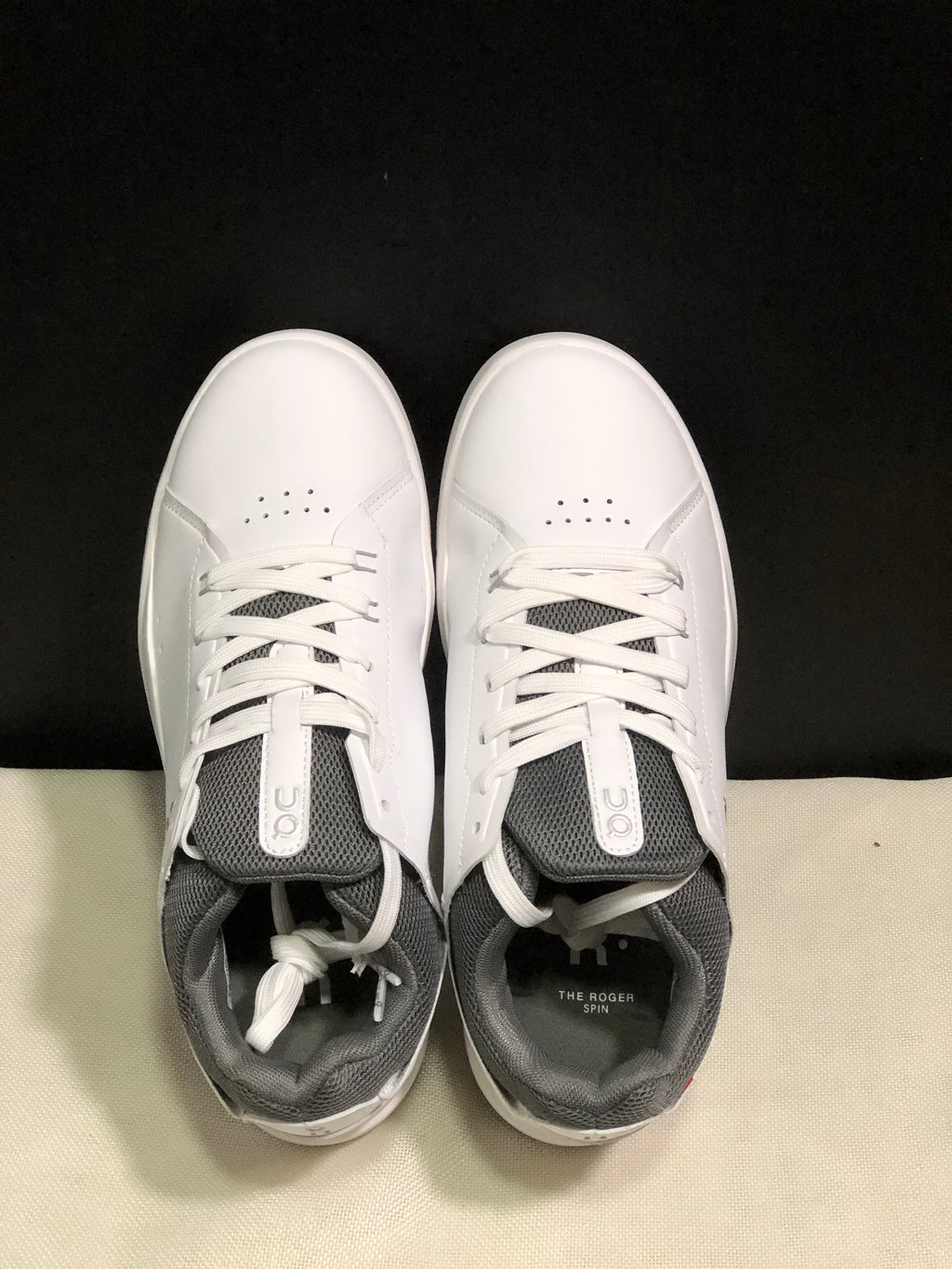 On Running The Roger Spin Board Shoes White/Wolf Grey