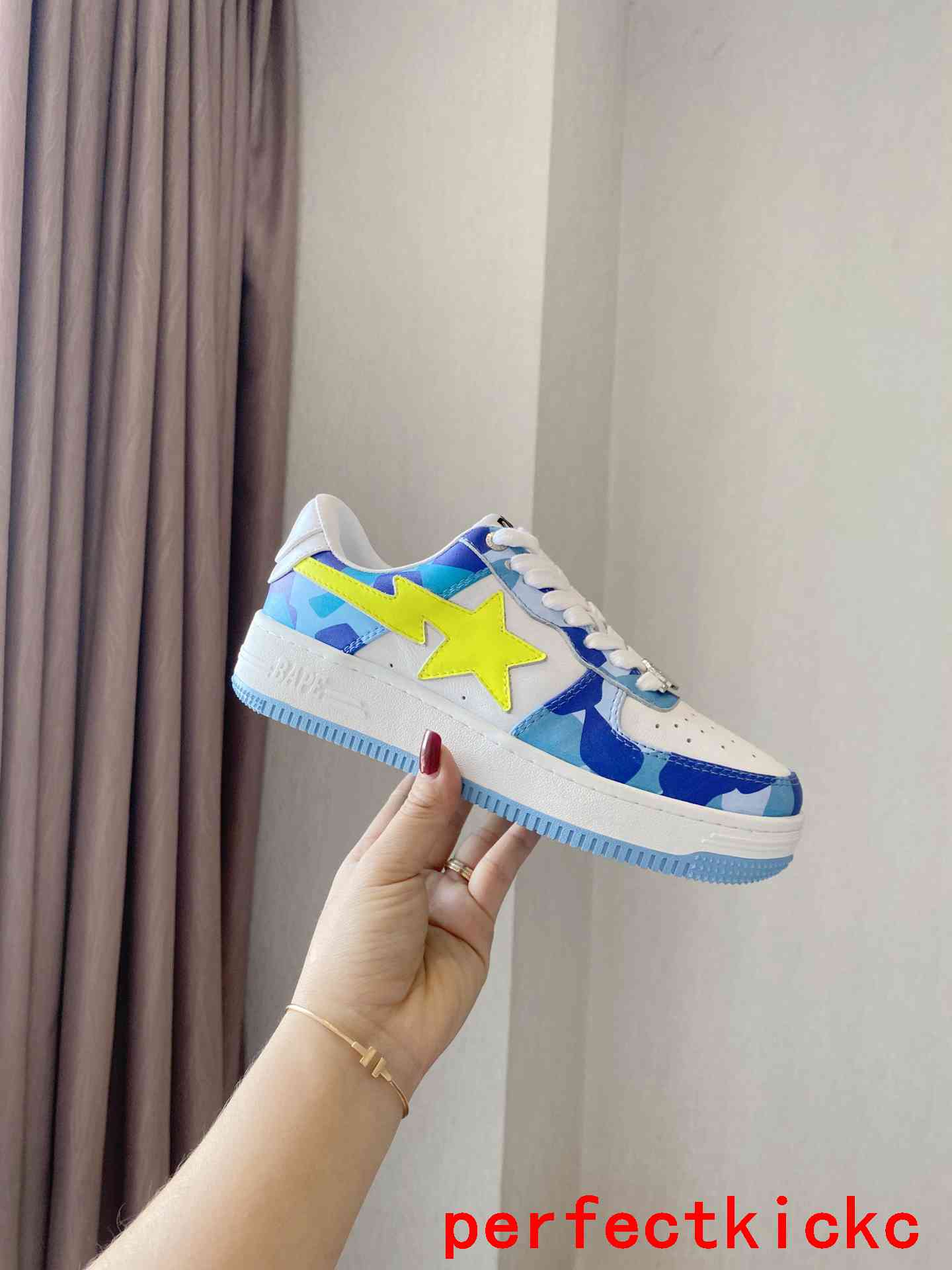 A Bathing Ape Bape Sta Low Blue Camo