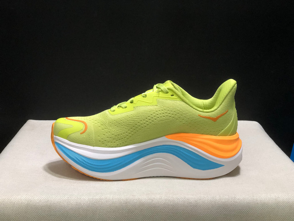 Hoka One One Skyward X Anti-slip Wear-resistant Running Shoes Sneakers Fluorescent Green