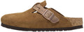 Birkenstock Boston Braided Suede Leather 1026713 Narrow Fit Mink Sandals