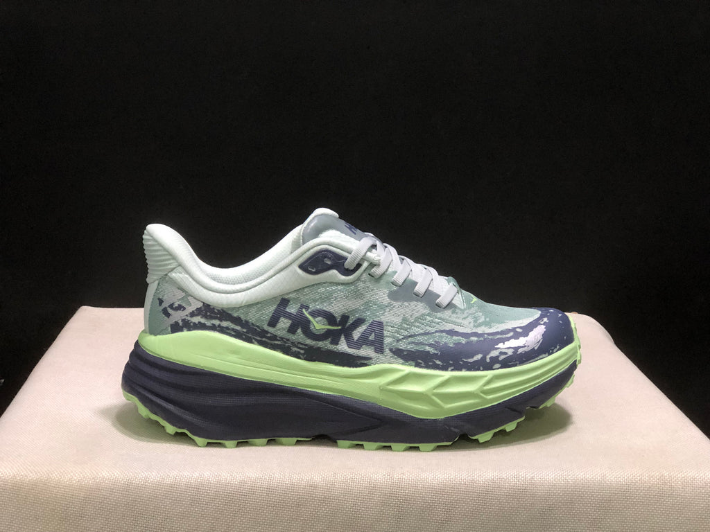 Hoka One One Stinson 7 Comfortable Anti-slip Running Shoes Camouflage/Light Green