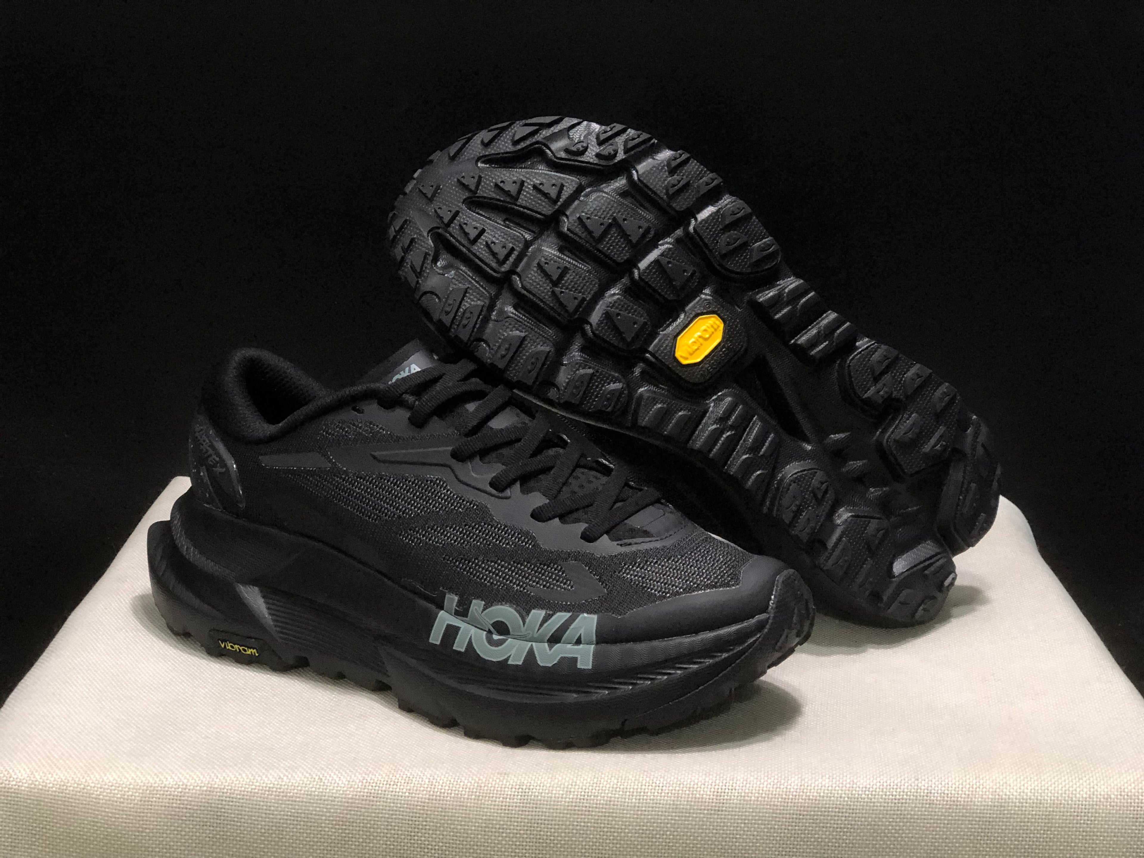 Hoka One One Mafate X Lightweight Fashion Running Shoes Sneakers Black