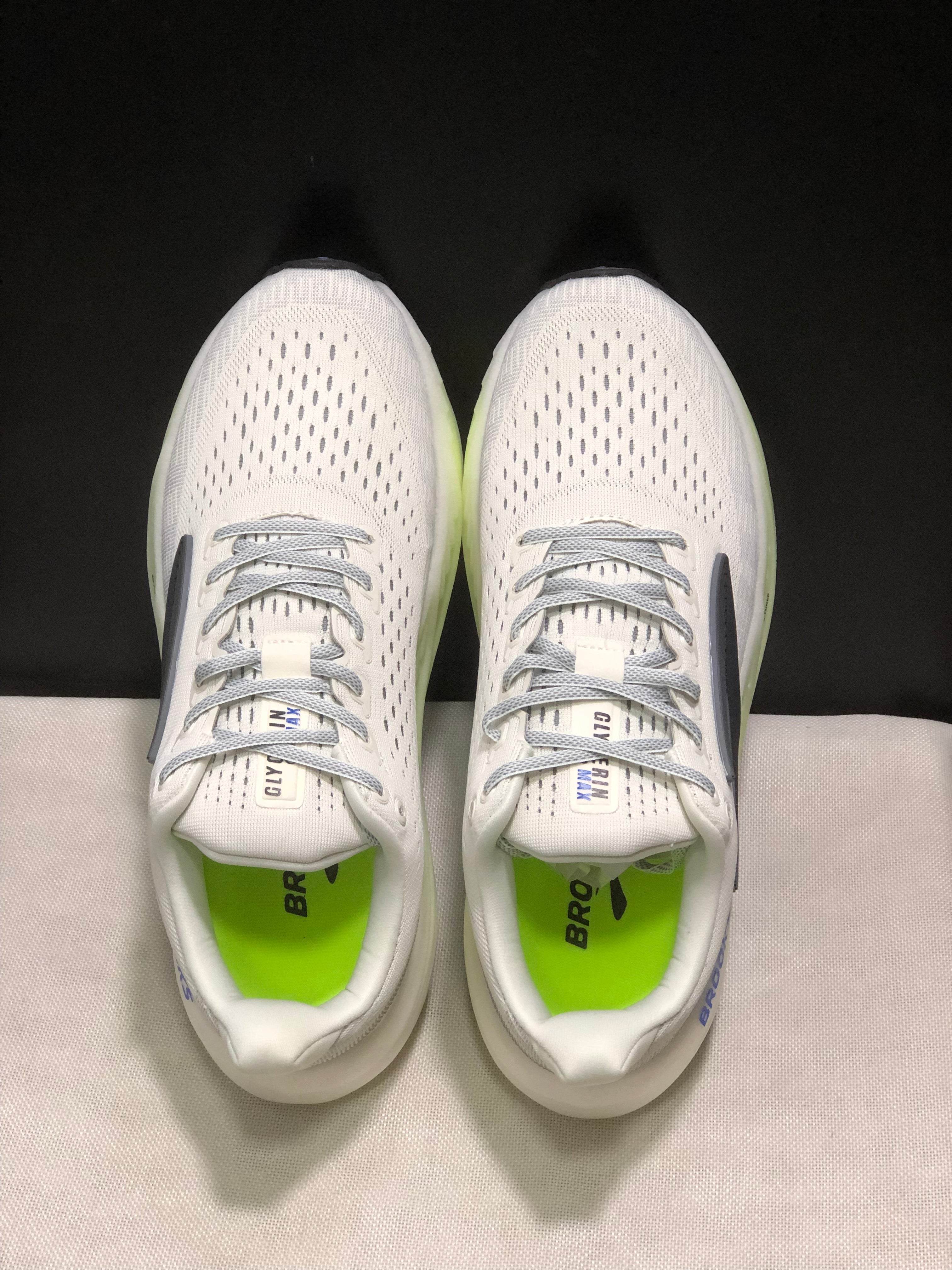 Brooks Glycerin Max Comfortable Low-top Running Shoes Grey/Black/Nightlife