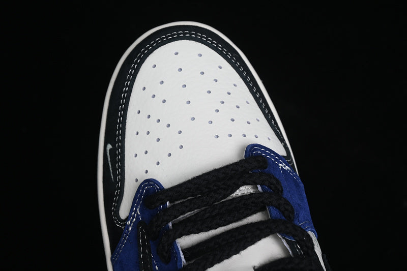 Travis Scott Fragment Design Nike Air Jordan 1 Low OG SP Navy Black White Sneakers