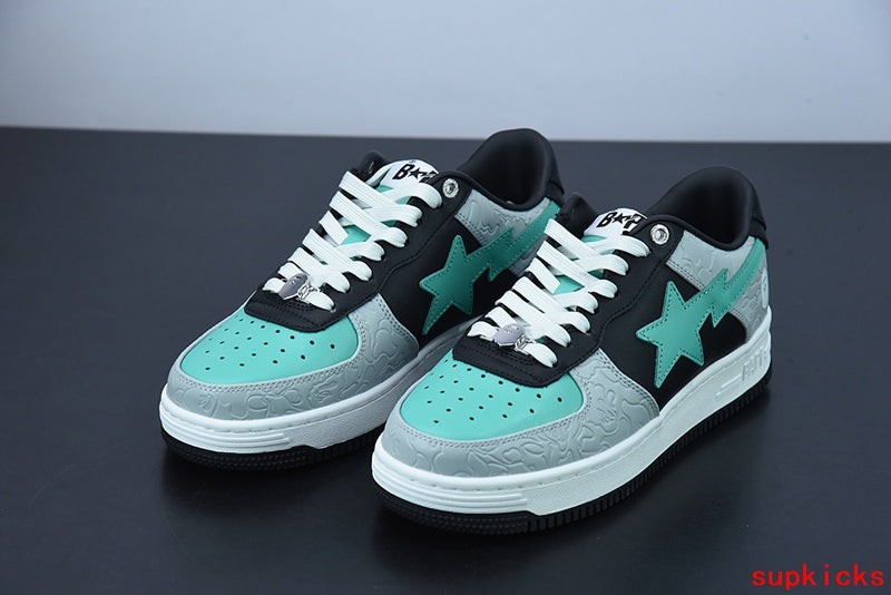 A Bathing Ape1 Bape Sta Low Gray Black Teal