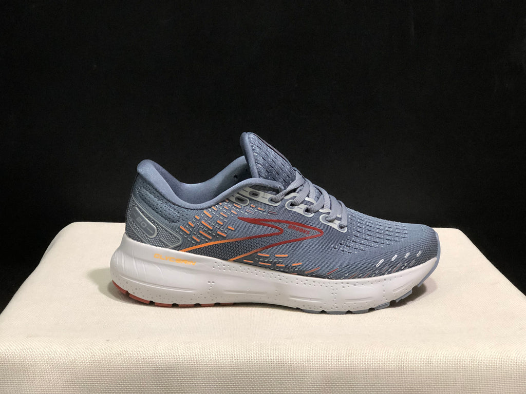 Brooks Glycerin GTS 20 Shock-absorbing Wear-resistant Running Shoes Blue Grey