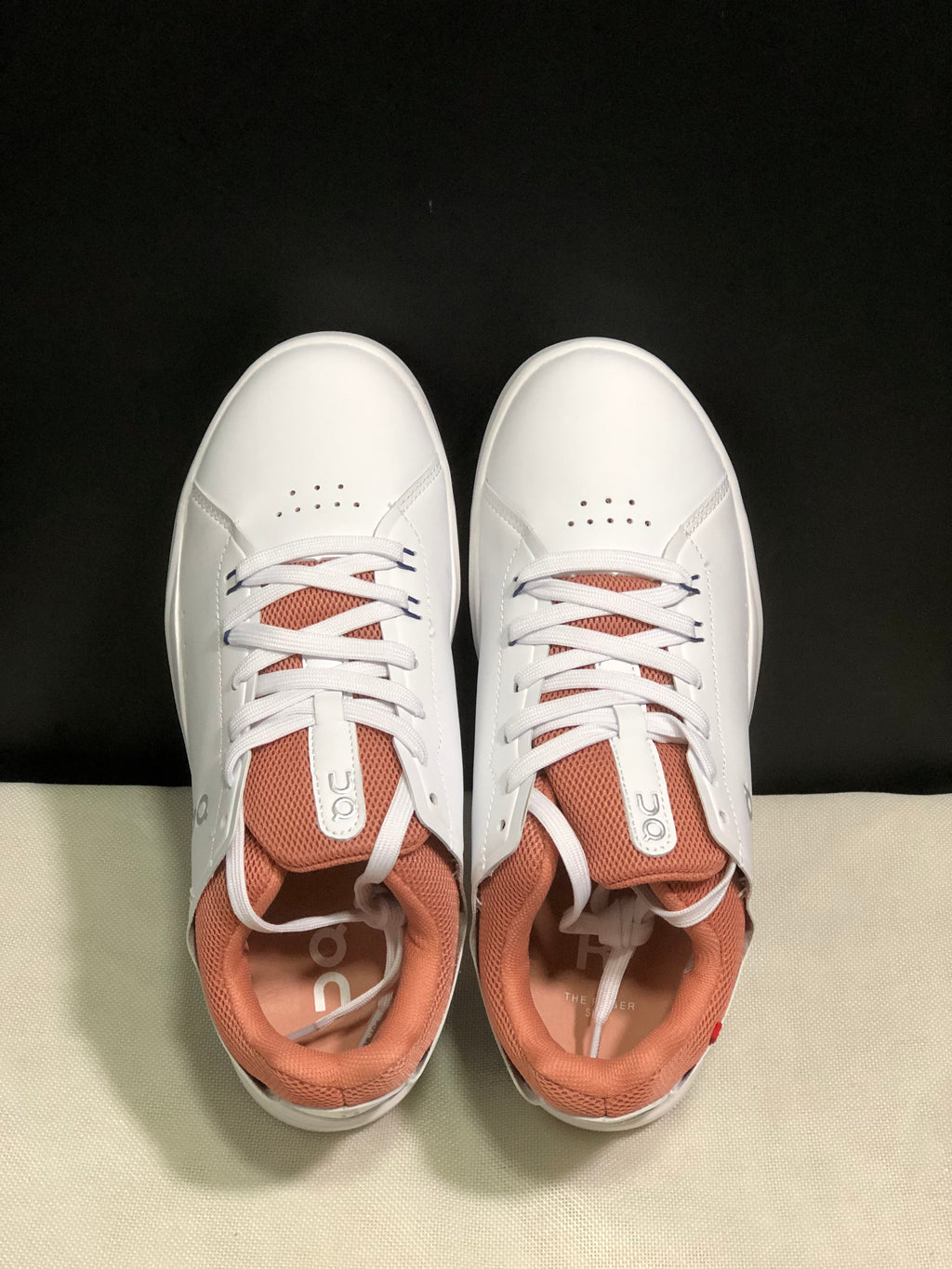 On Running The Roger Spin Board Shoes White/Smoke Grey Pink