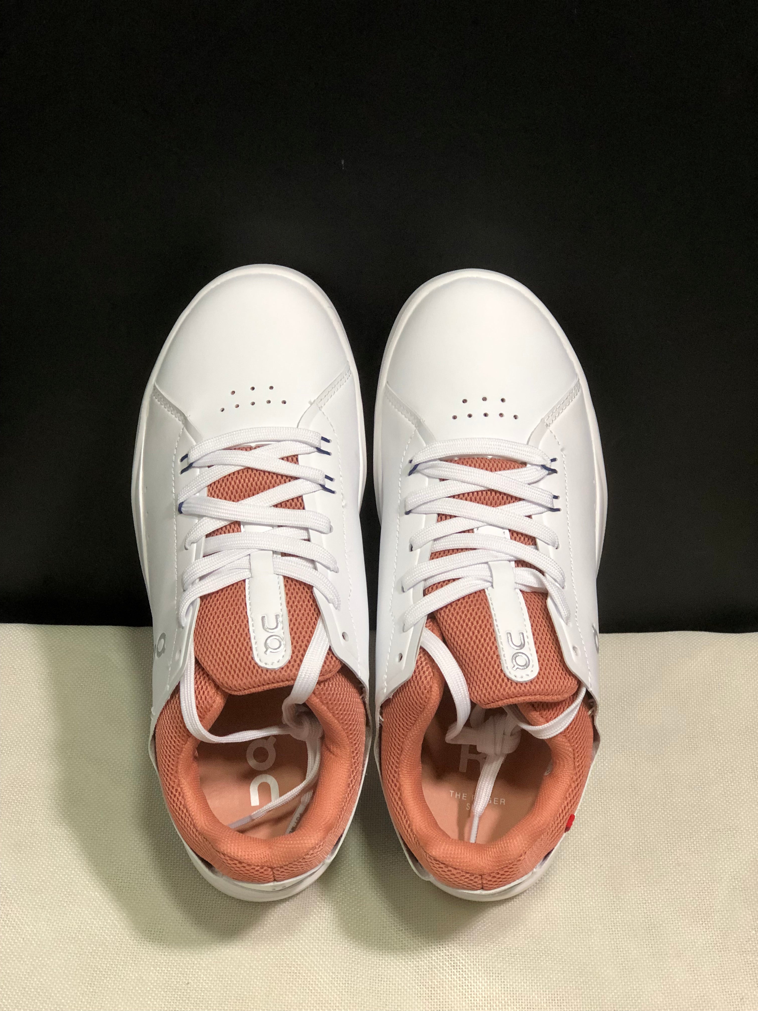 On Running The Roger Spin Board Shoes White/Smoke Grey Pink