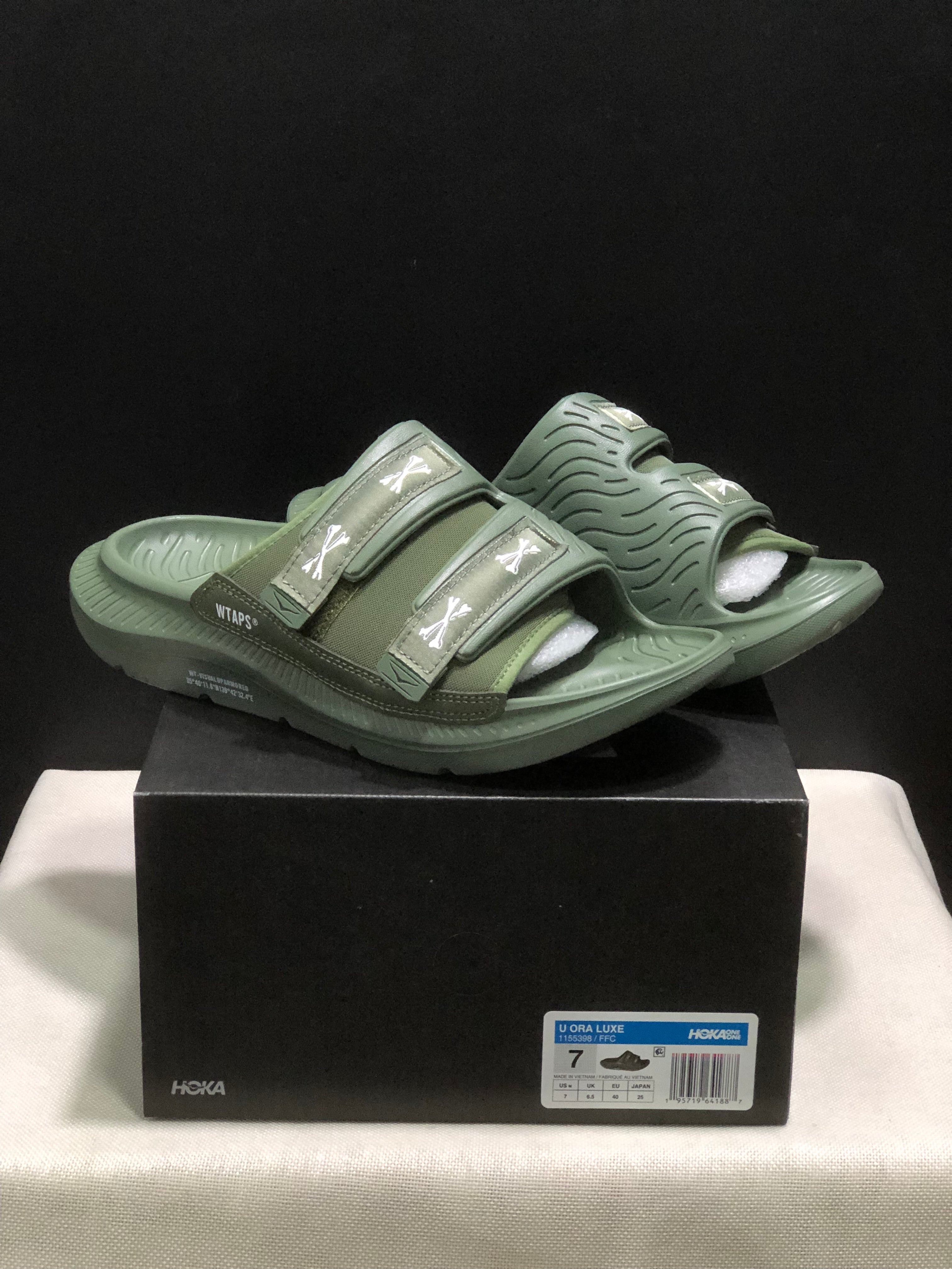 Wtaps x Hoka One One Ora Luxe Comfortable Sandals Olive