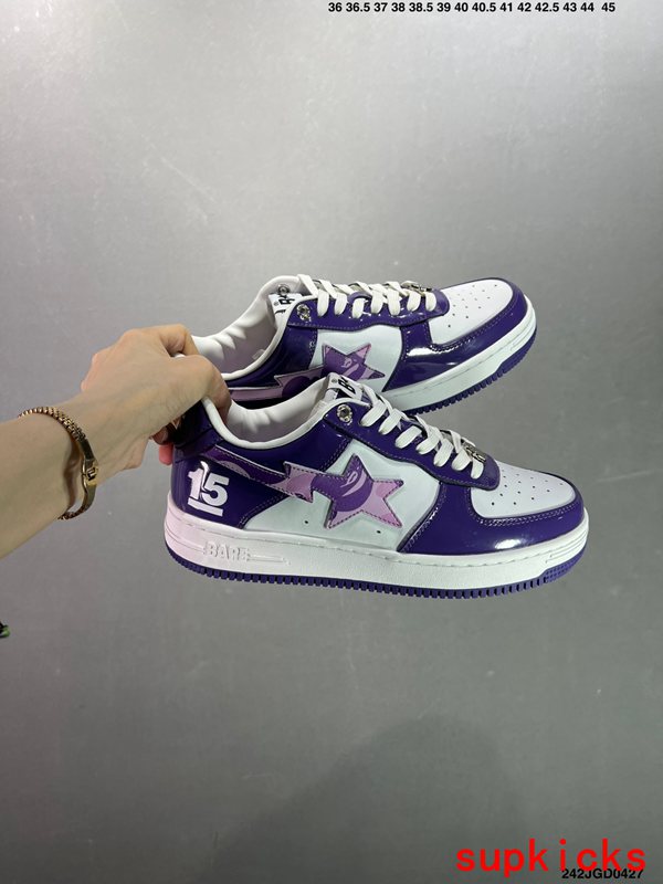 A Bathing Ape Bape Sta Sk8 Dark Purple Camo