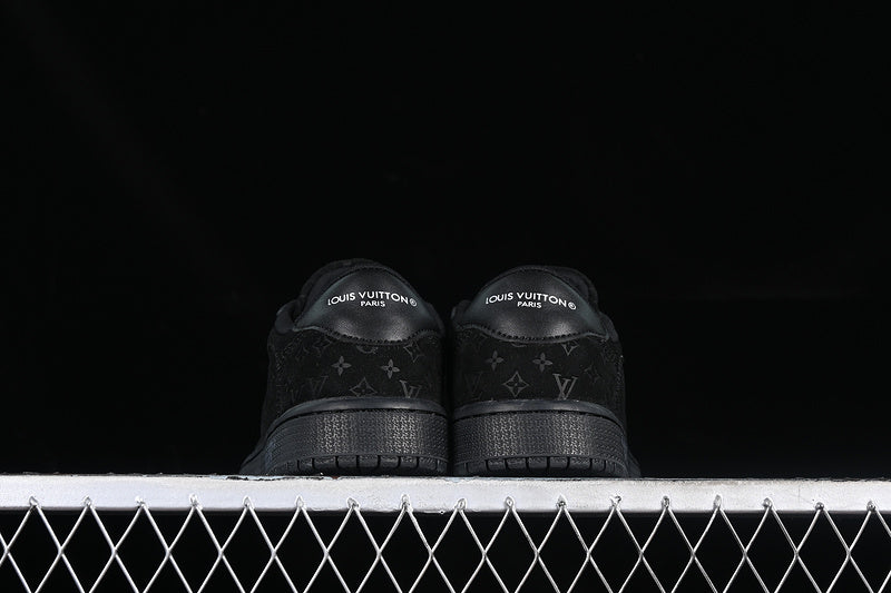 Travis Scott Nike Air Jordan 1 Low Louis Vuitton Pure Black Sneakers