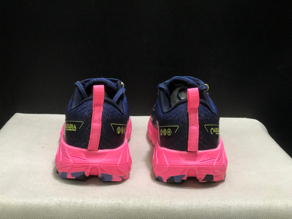 Brooks Cascadia 18 Low-top Running Shoes Grey Blue/Pink/Sunny Lime