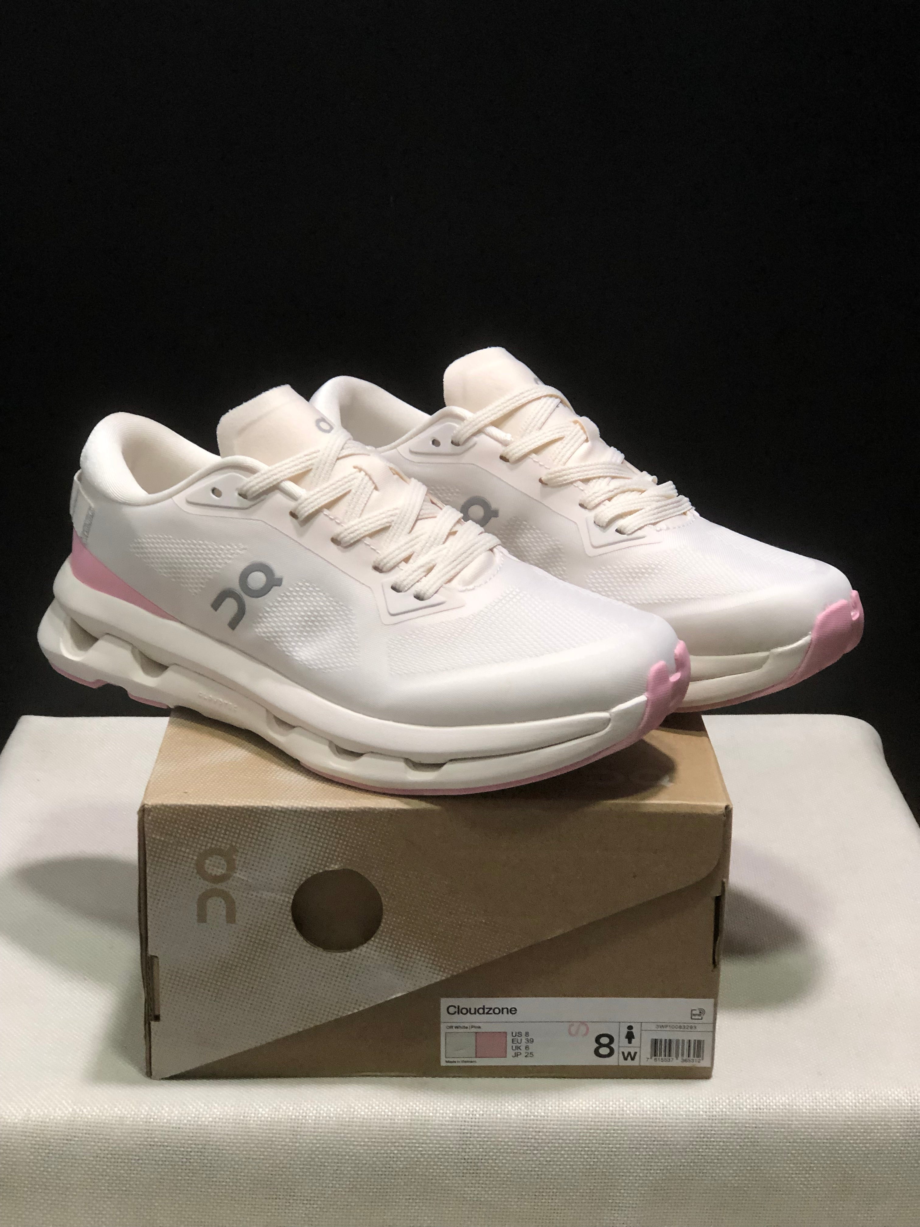 On Running Cloudzone Casual Running Shoes White/Pink