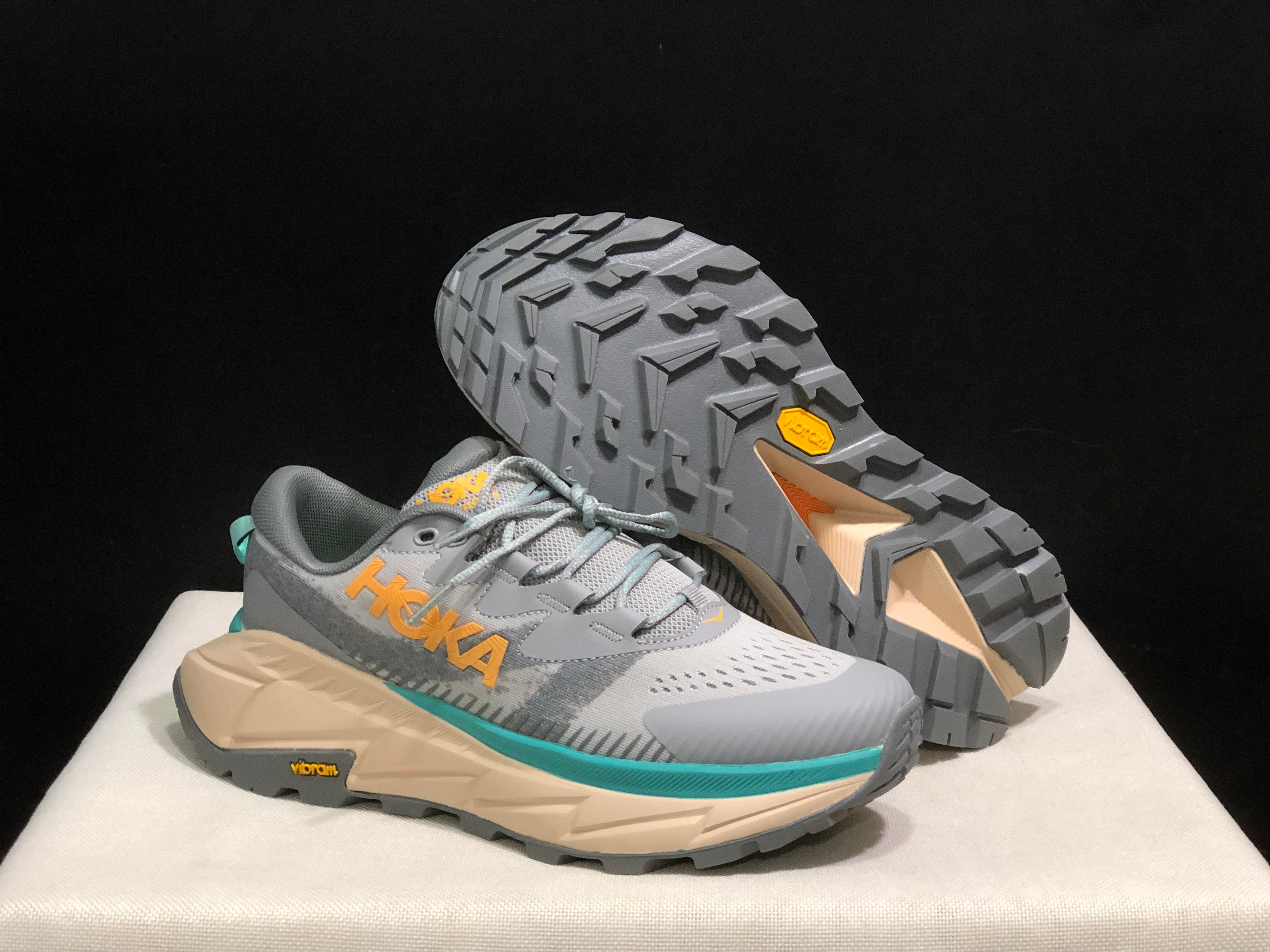 Hoka One One Skyline Float X Outdoor Running Shoes Sneakers Silver