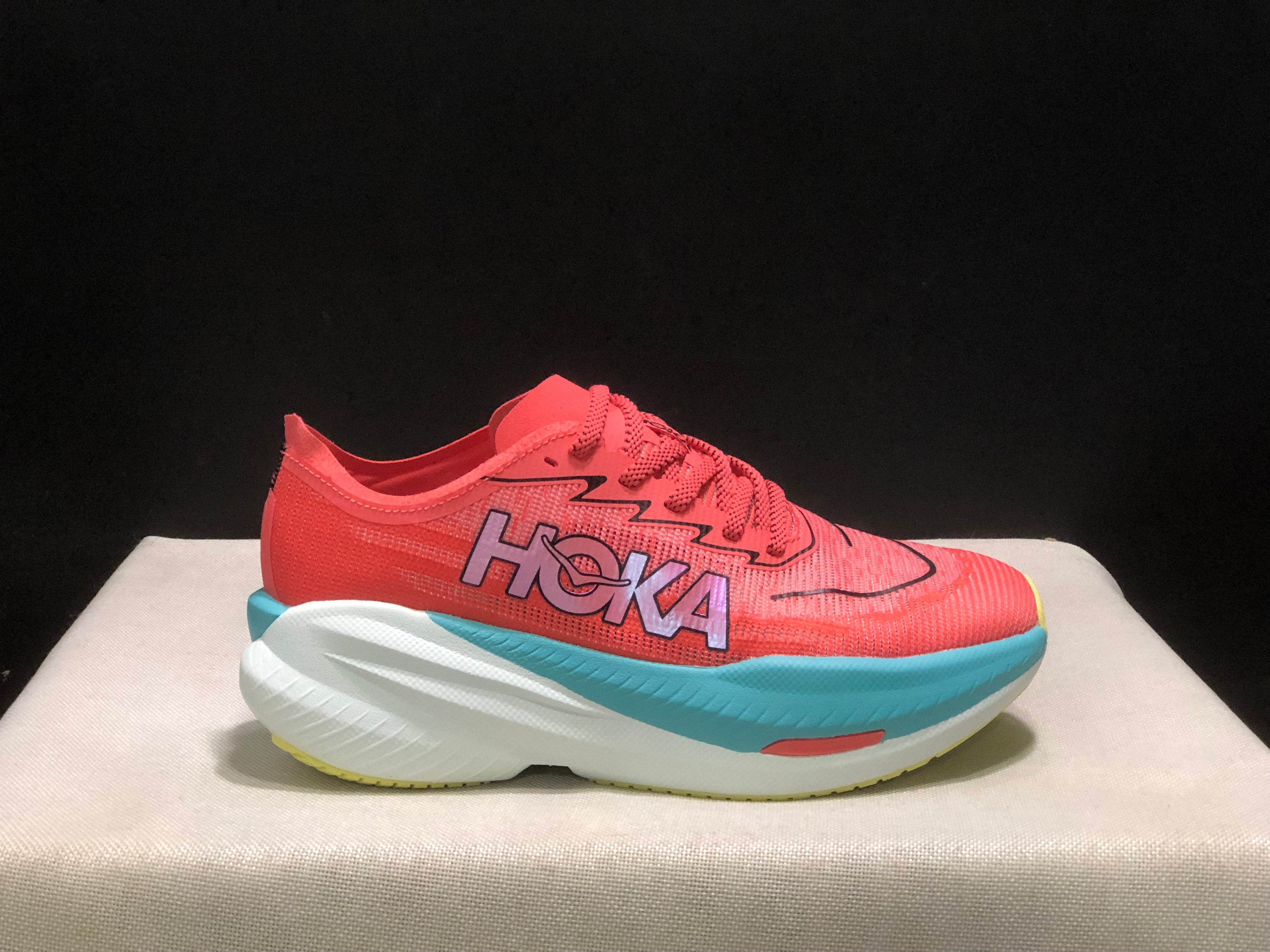 Hoka One One Mach X 2 Anti-slip Low-top Running Shoes Red