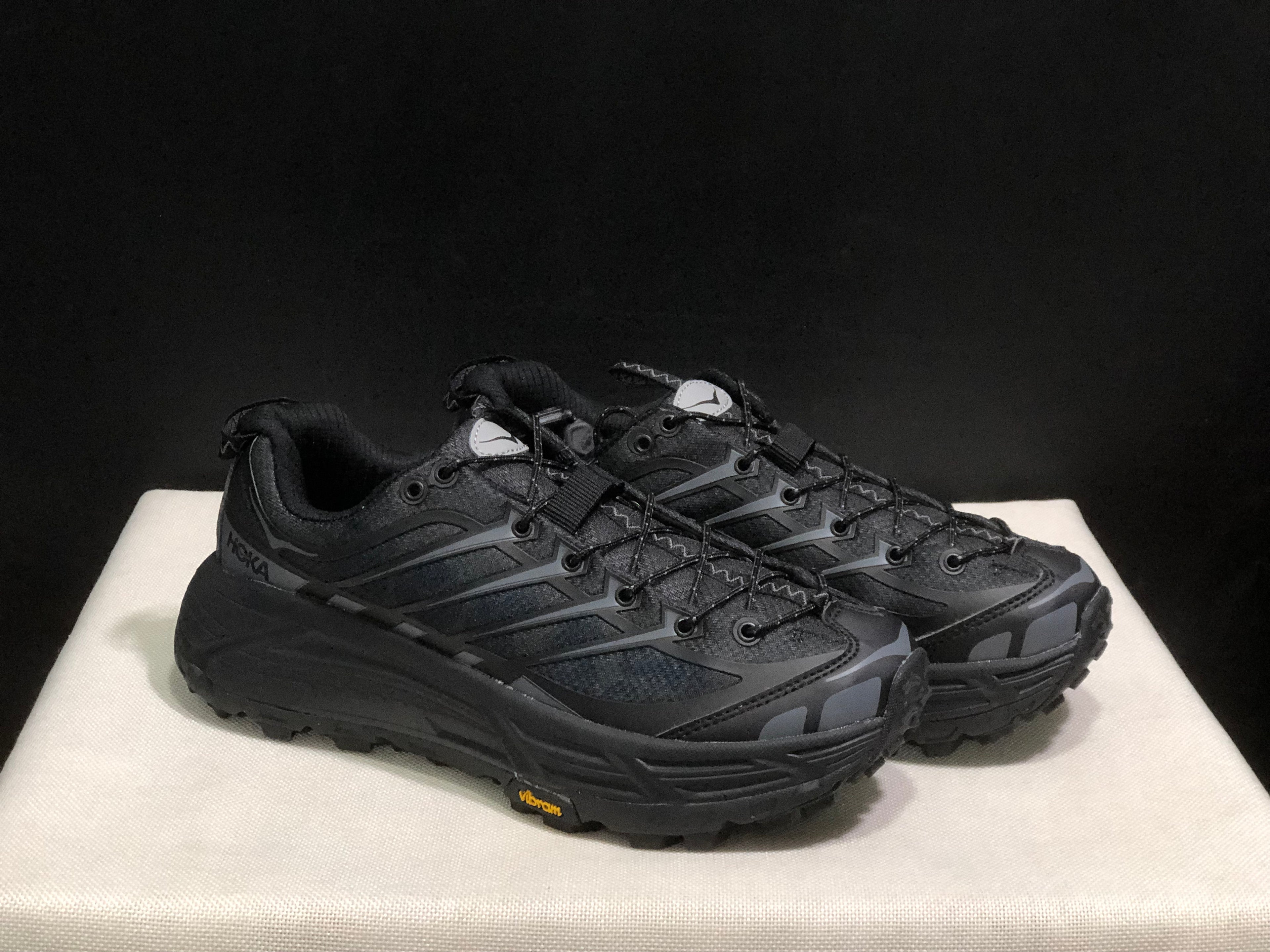 Hoka One One Mafate Three 2 Anti-slip Running Shoes Sneakers Black