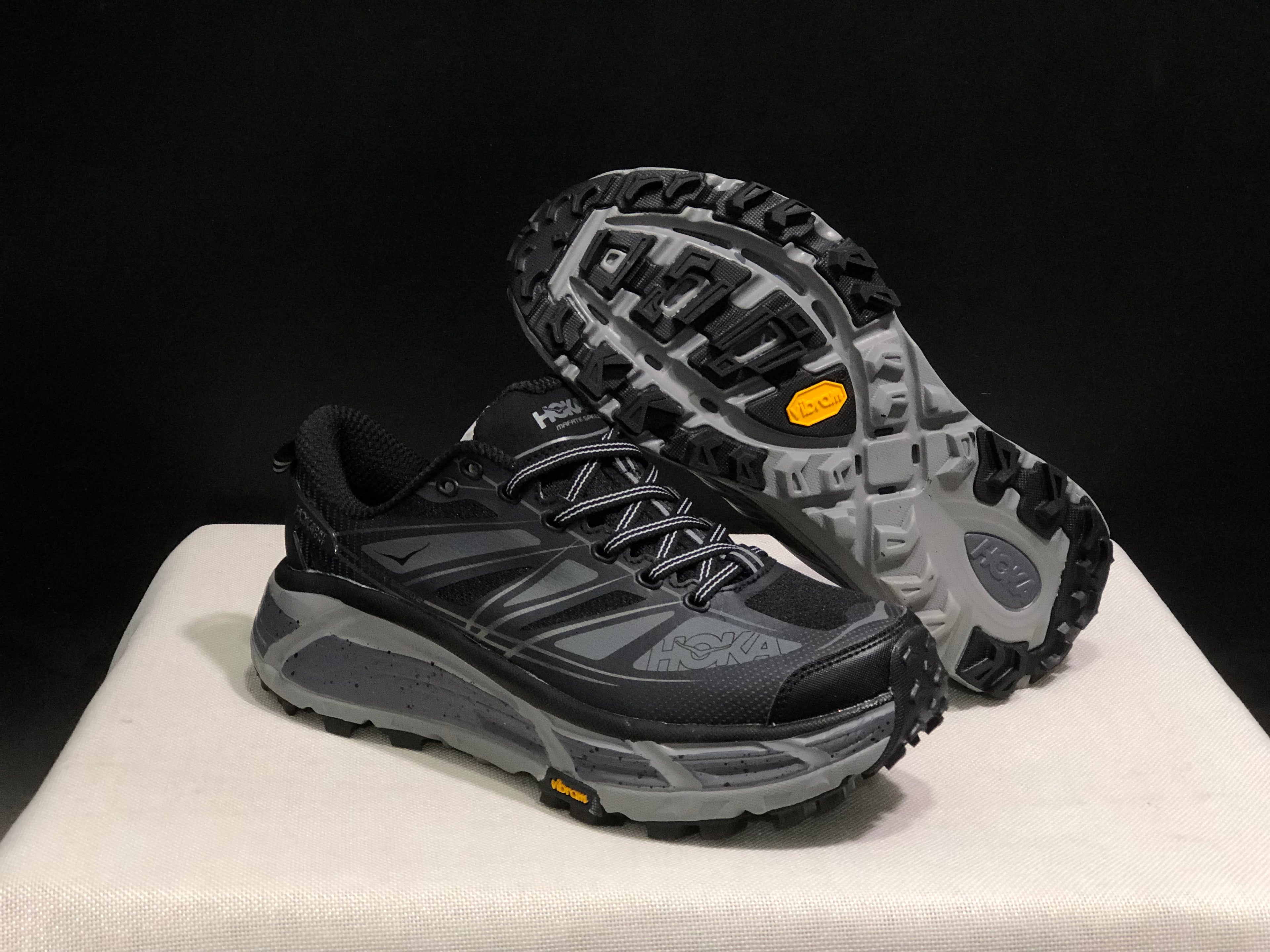 Hoka One One Mafate Speed 2 Mountain Anti-slip Running Shoes Sneakers Black