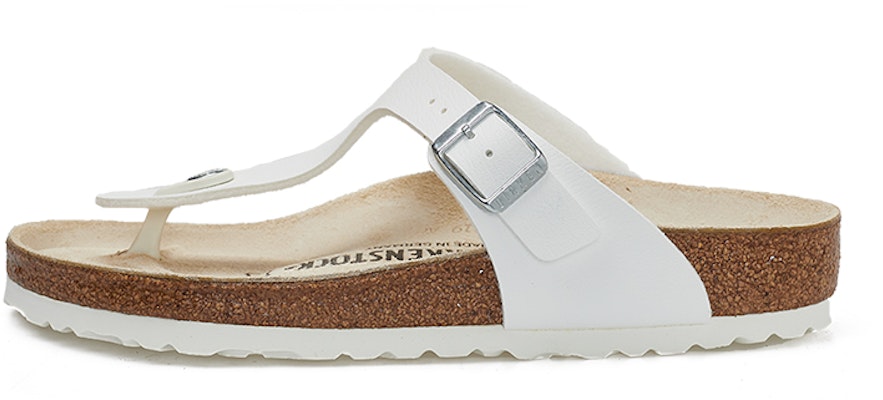 Birkenstock Gizeh Birko-Flor 43731 Narrow Fit White Sandals