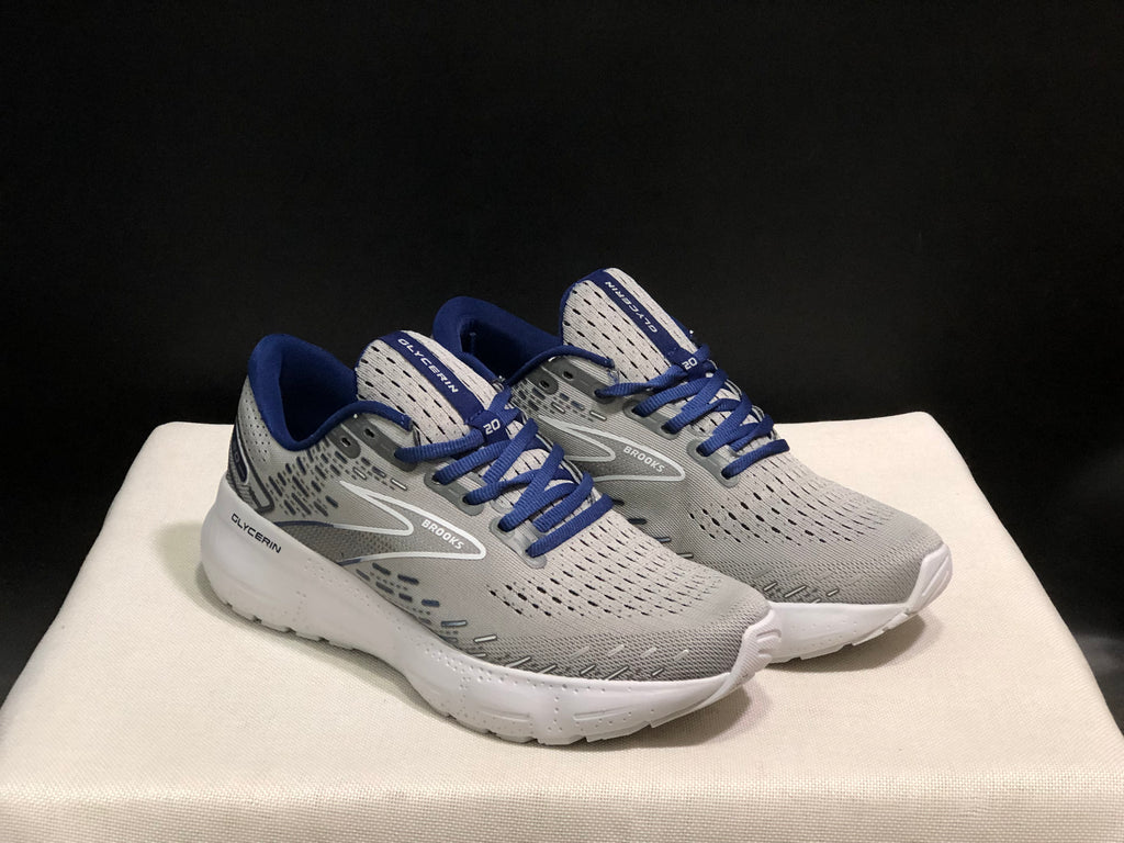 Brooks Glycerin GTS 20 Shock-absorbing Wear-resistant Running Shoes Grey