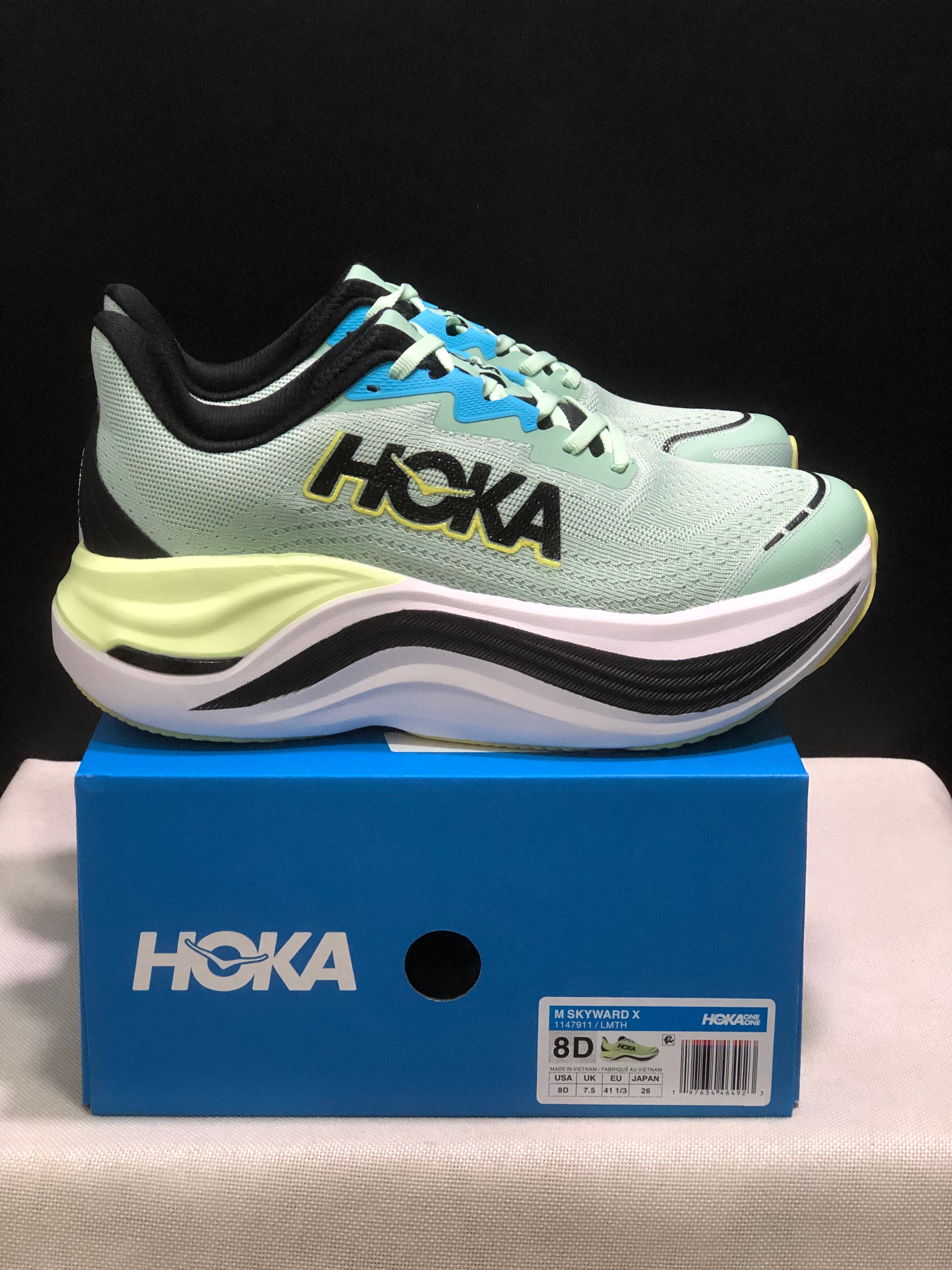 Hoka One One Skyward X Anti-slip Wear-resistant Running Shoes Sneakers Light Green