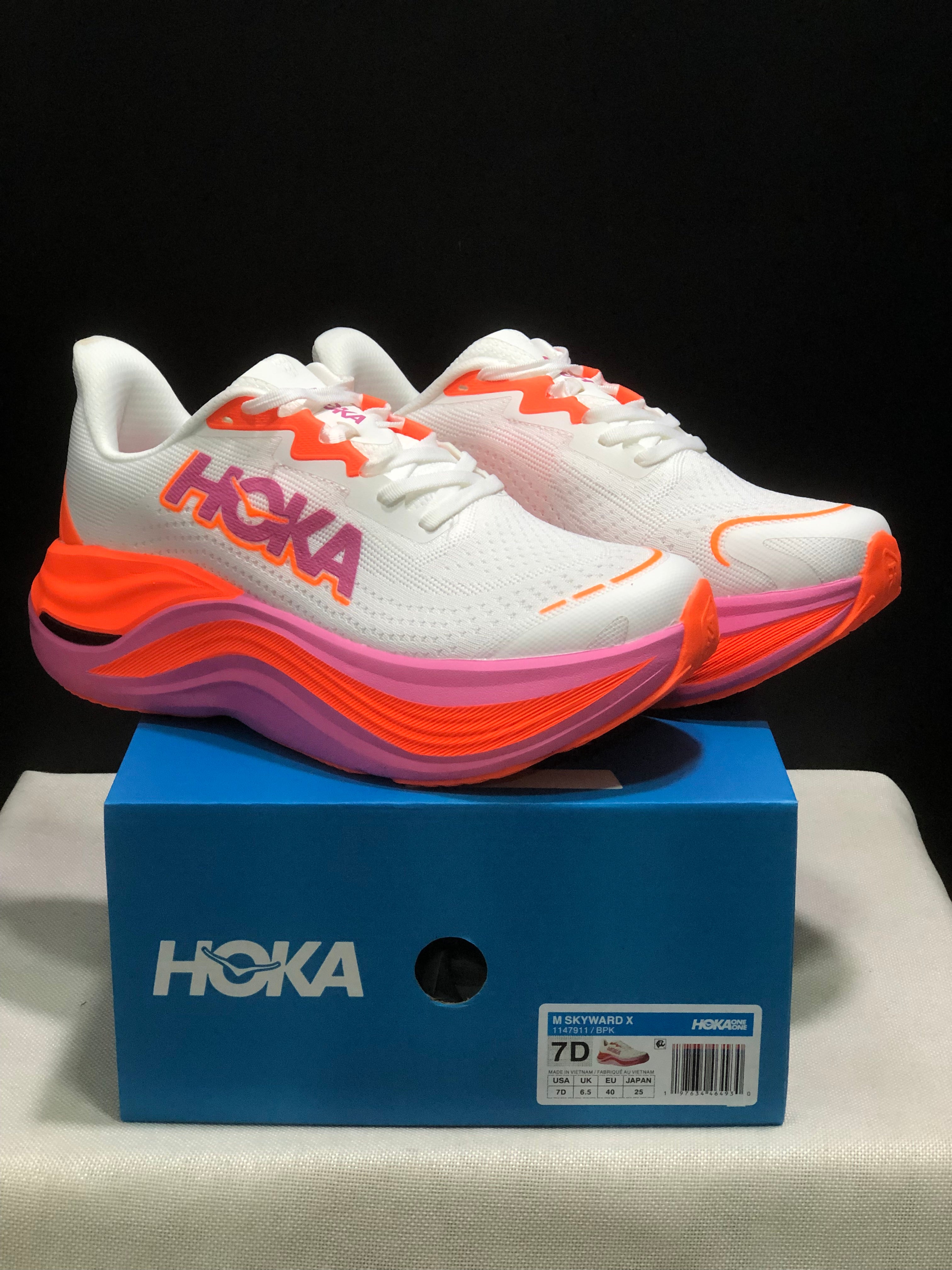 Hoka One One Skyward X Women's Anti-slip Wear-resistant Running Shoes Sneakers White