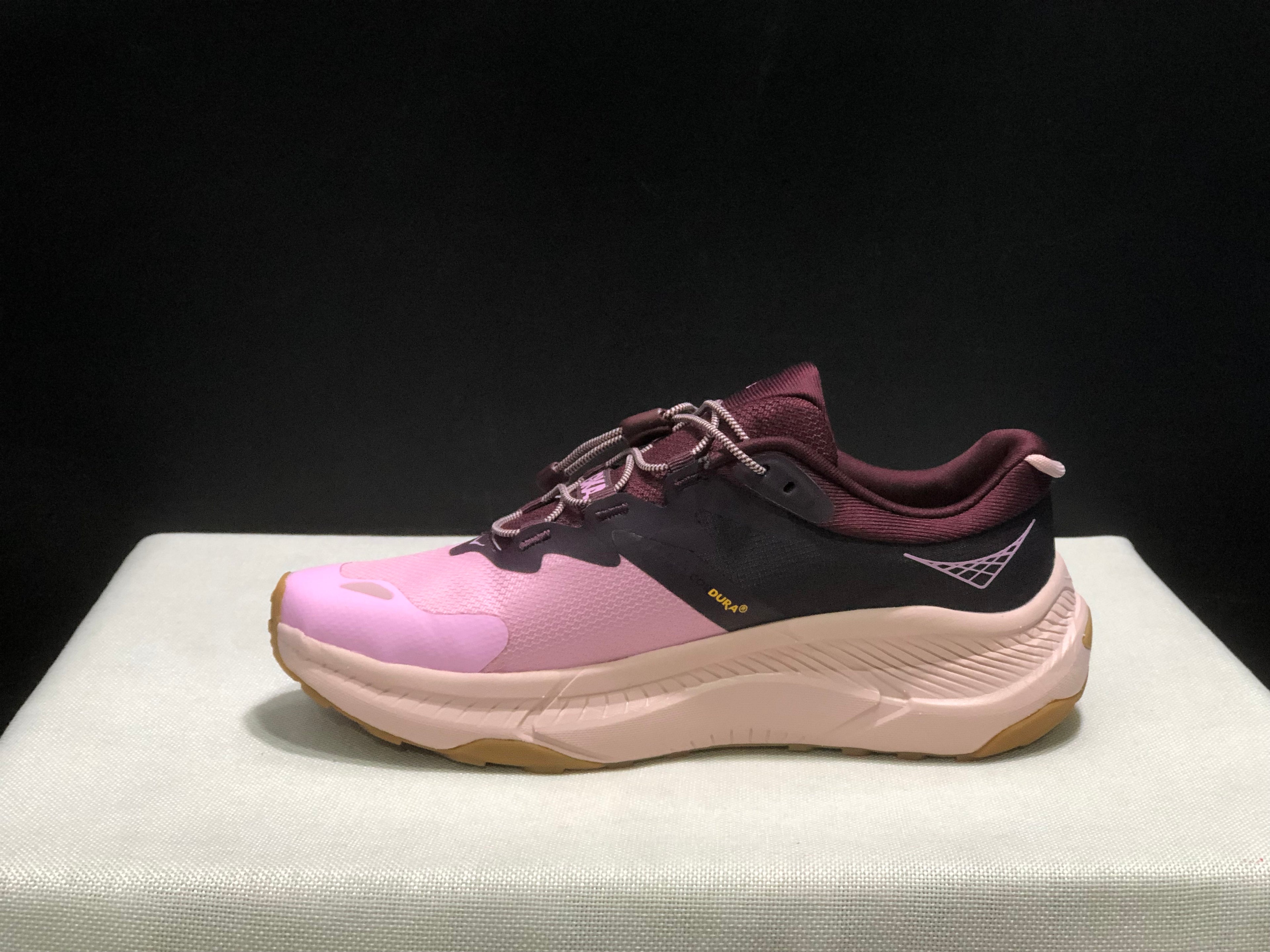 Hoka One One Transport Drawstring Low-top Running Shoes Sneakers Pink