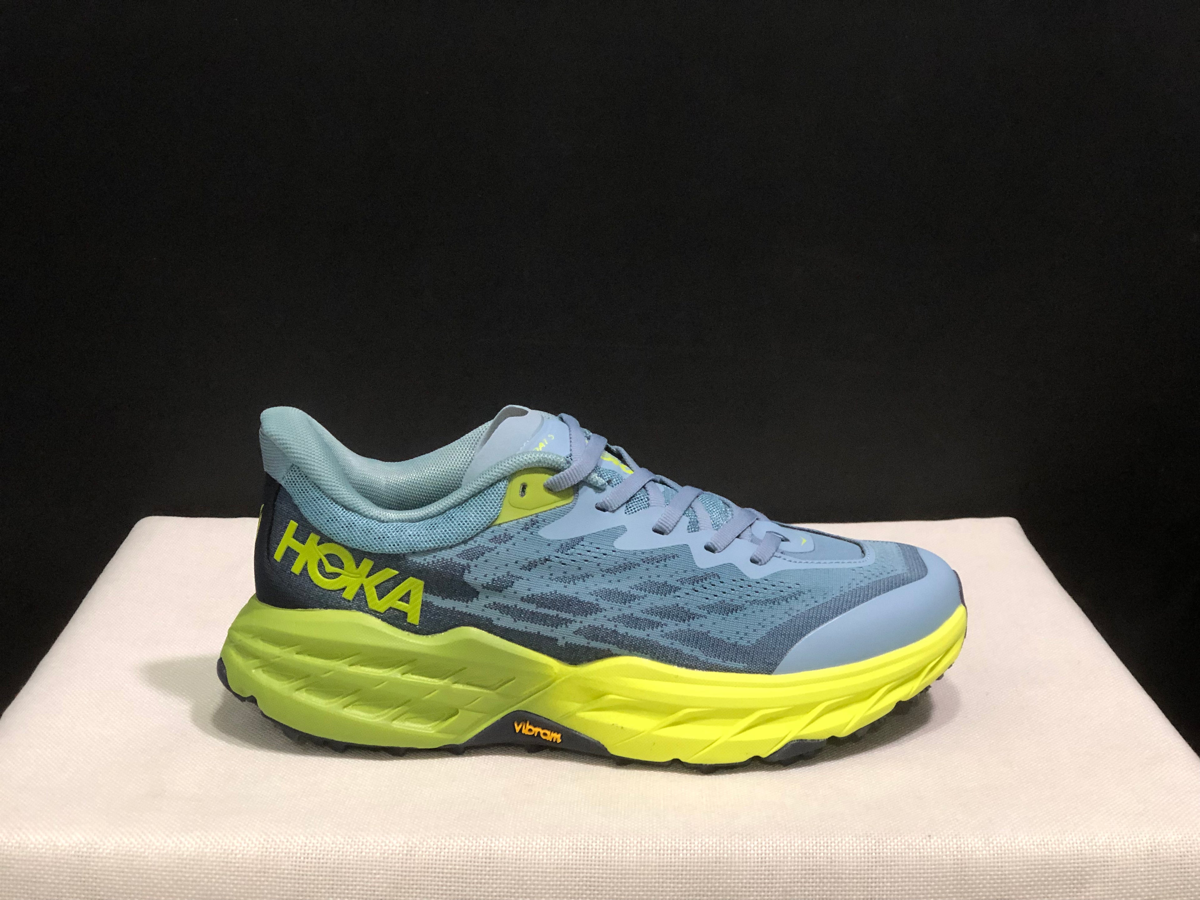 Hoka One One Speedgoat 5 Trail Running Shoes Sneakers Bluish Gray