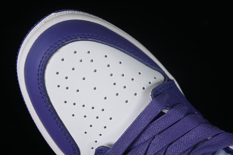 Travis Scott Nike Air Jordan 1 Low OG White Purple Sneakers