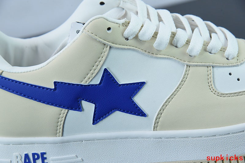 A Bathing Ape Bape Sta Low Cream Blue