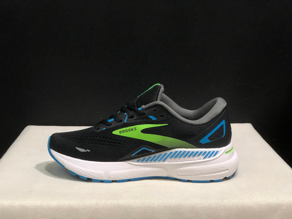 Brooks Adrenaline GTS 23 Shock-absorbing Wear-resistant Low-top Running Shoes Black/Ocean Blue