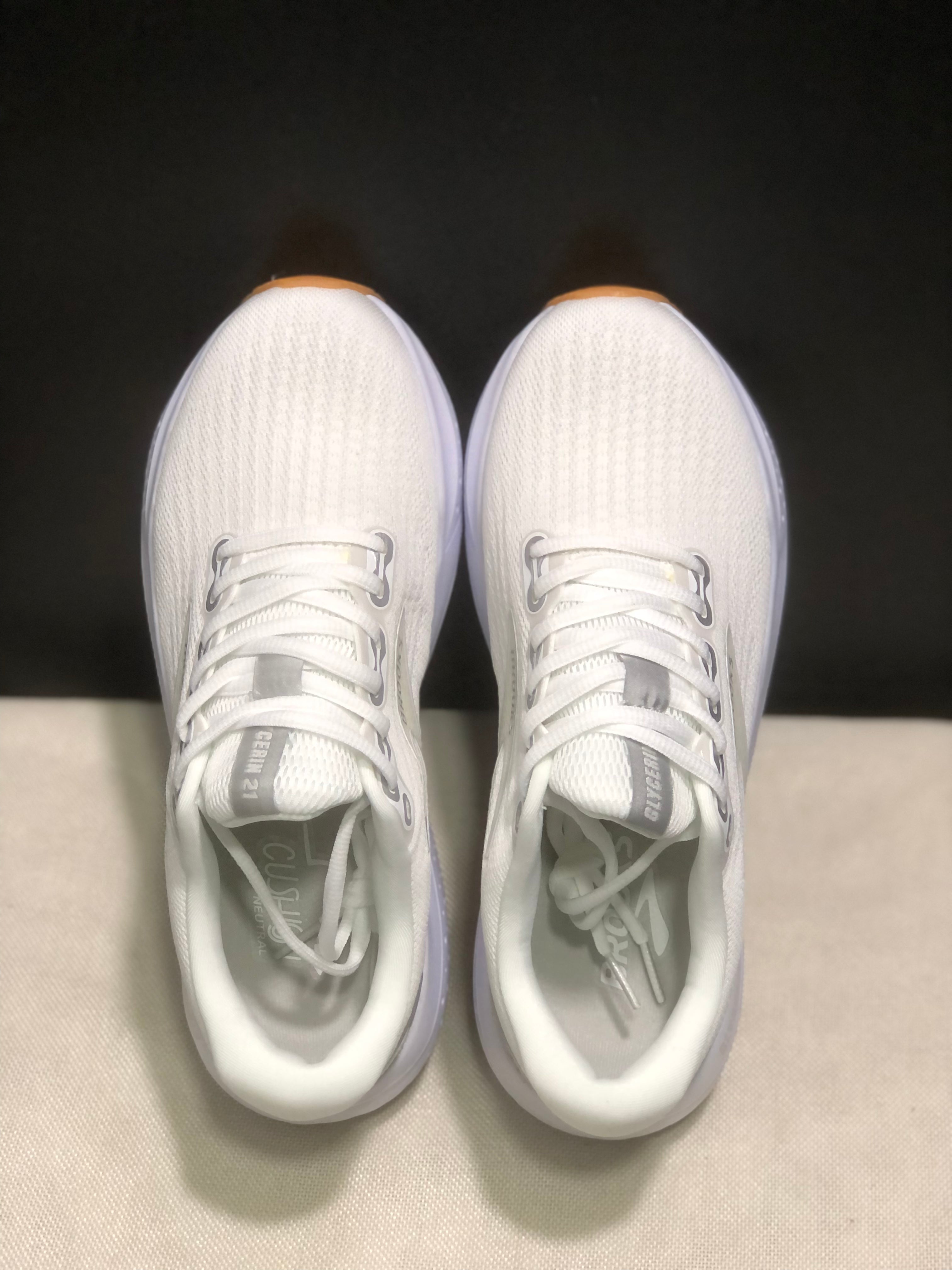 Brooks Glycerin 21 Men's Low-top Casual Running Shoes White