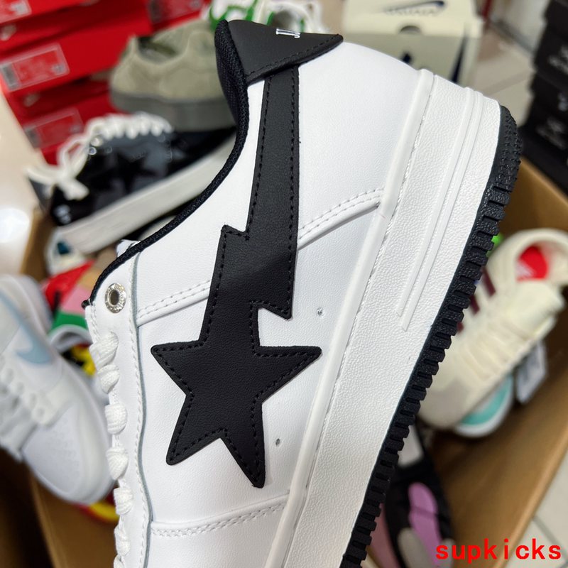 A Bathing Ape Bape Sneaker White Black