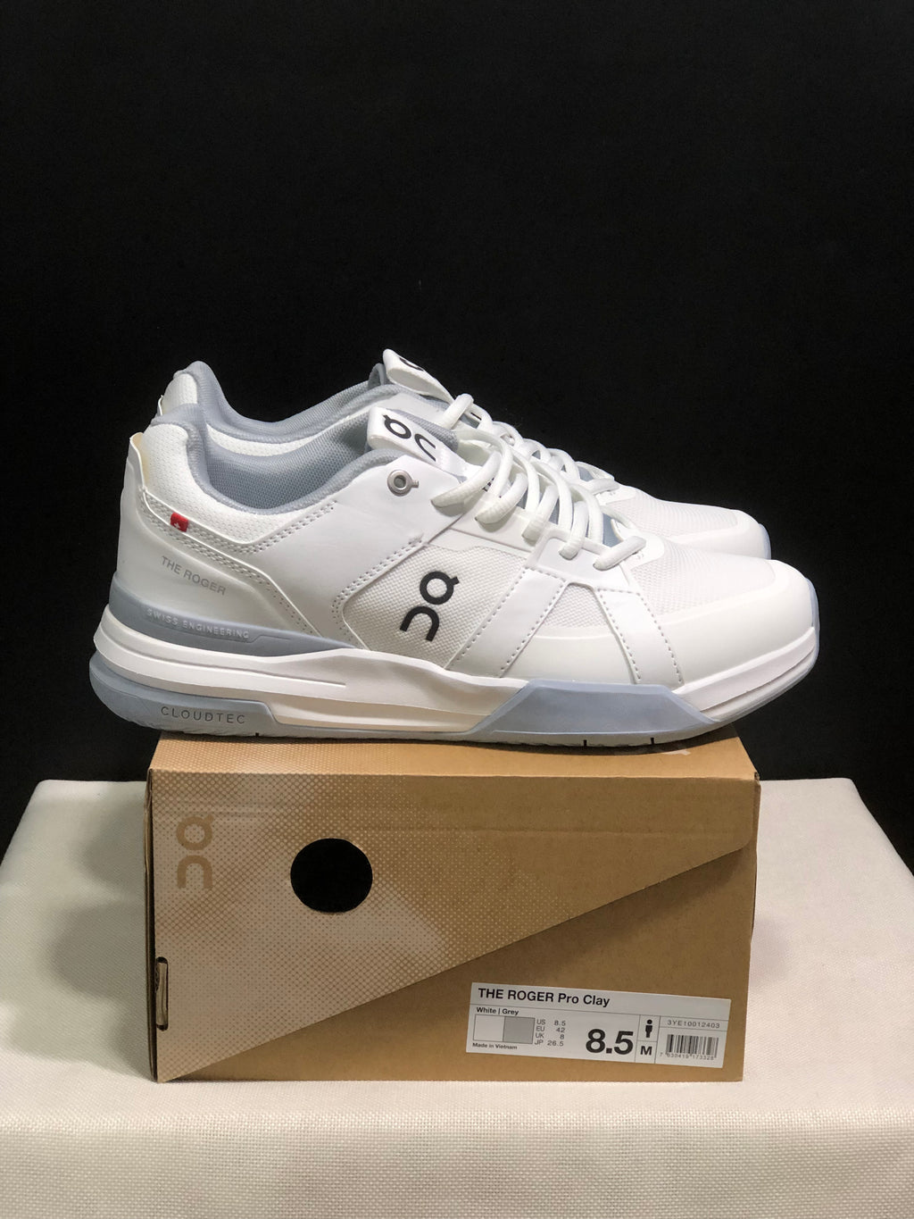 On Running The Roger Clubhouse Pro Anti-Slip Sports Shoes White/Light Grey