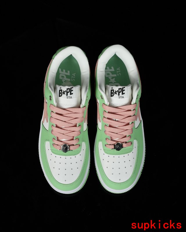 A Bathing Ape Bape Sta Low Light Green Pink