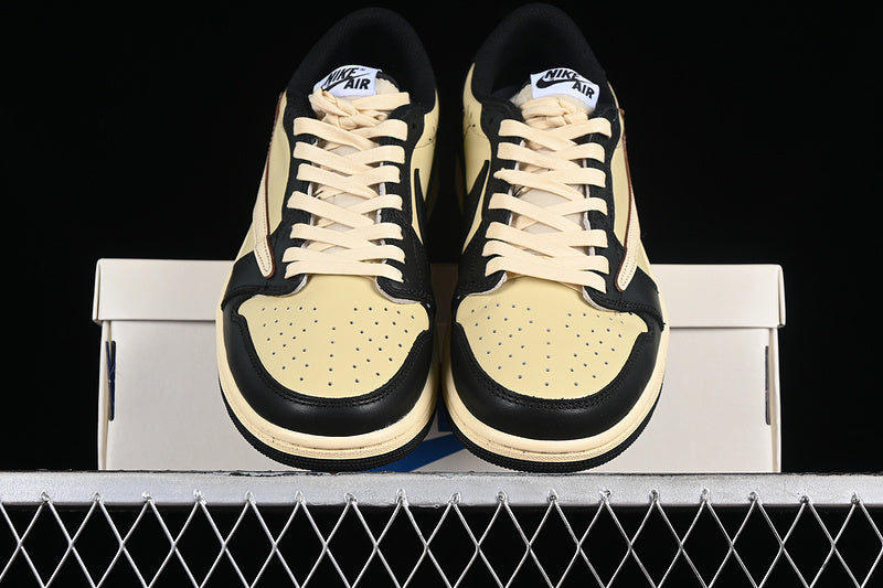 Travis Scott Nike Air Jordan 1 Low OG Yellow Black Sneakers