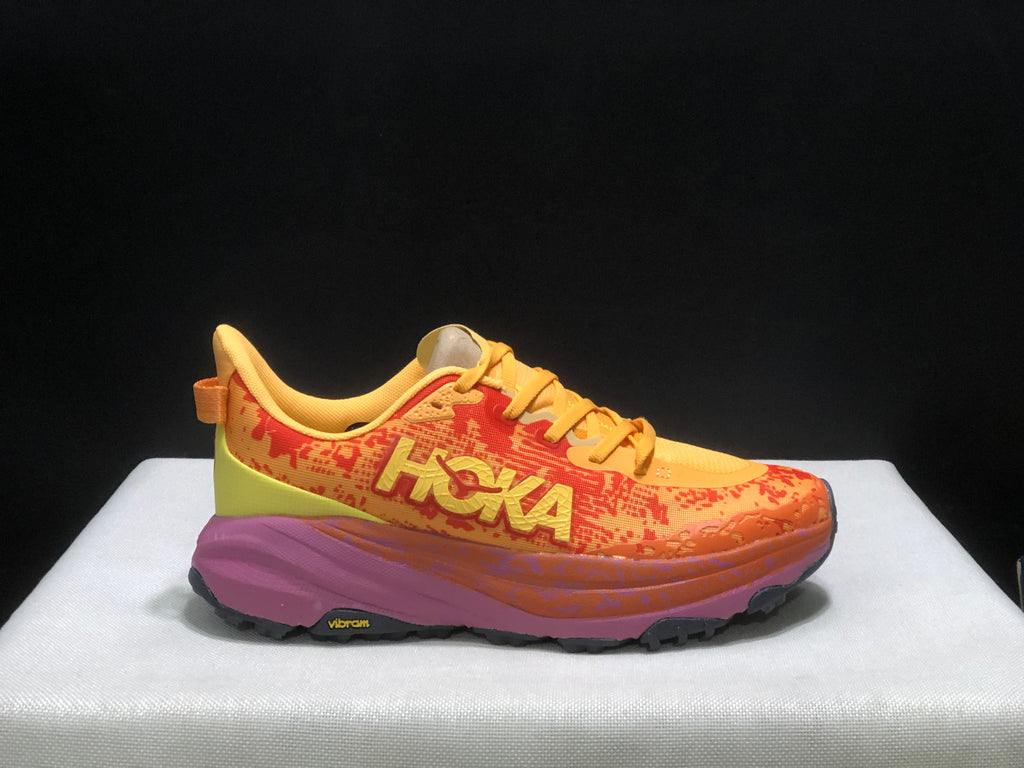 Hoka One One Speedgoat 6 Orange Trail Running Shoes Sneakers