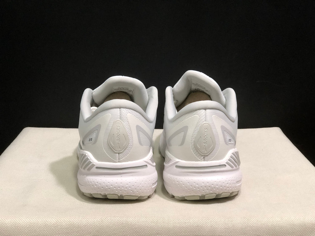 Brooks Adrenaline GTS 23 Shock-absorbing Wear-resistant Low-top Running Shoes White/Silver