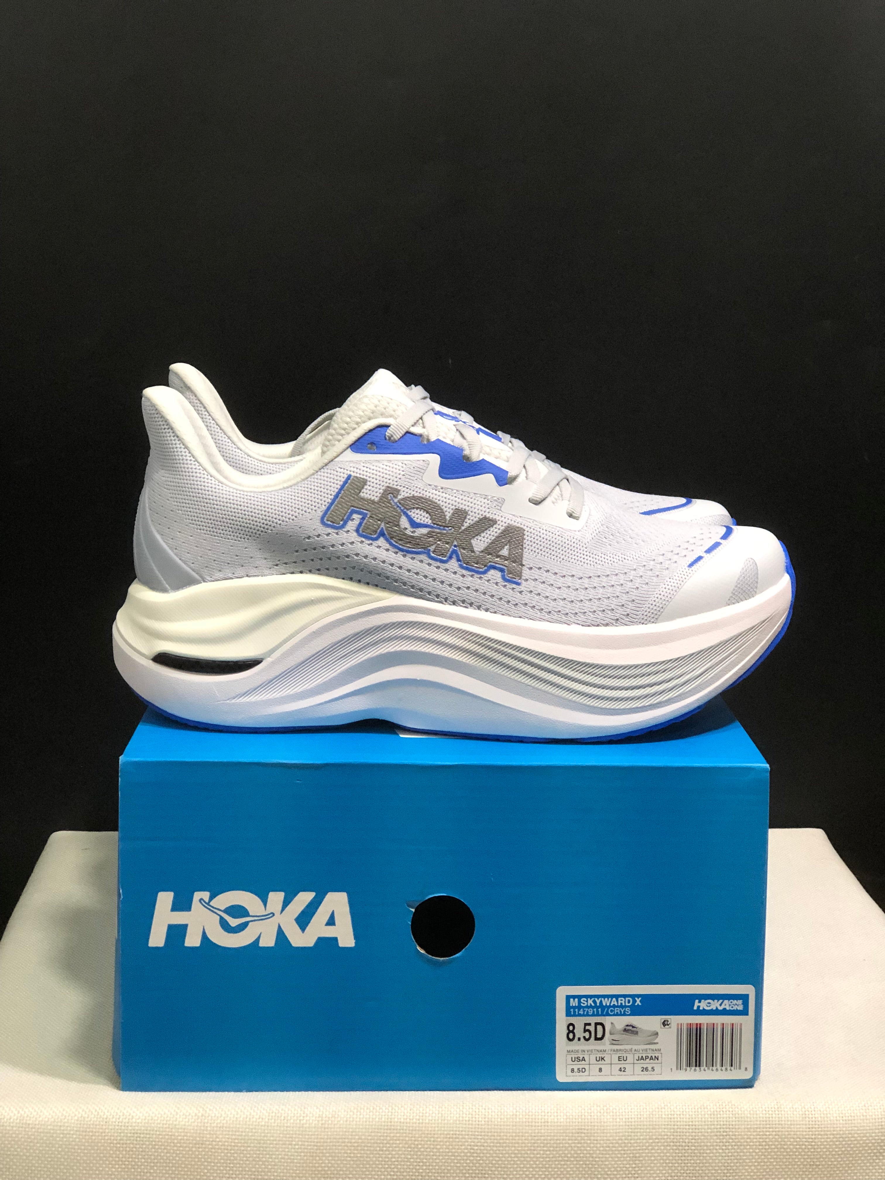 Hoka One One Skyward X Silver Anti-slip Wear-resistant Running Shoes Sneakers